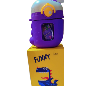 Dinasaur BPA Free Straw Water Bottle